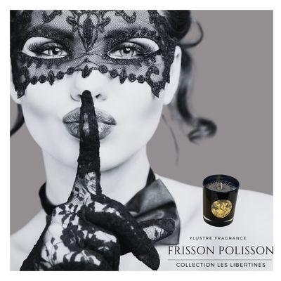 Decorative objects - Scented Candle: Frisson Polisson - 180 g. Musk/Amber/Cocoa - YLUSTRE