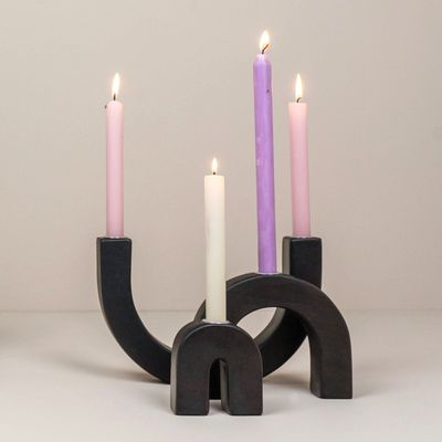 Bougeoirs et photophores  - Candleholder Arches set of 3 - KINTA