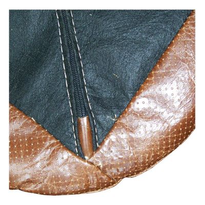 Chairs - Idaho Aero Chair in Cigar Leather and Aluminium, Modern Design - JP2B DECORATION