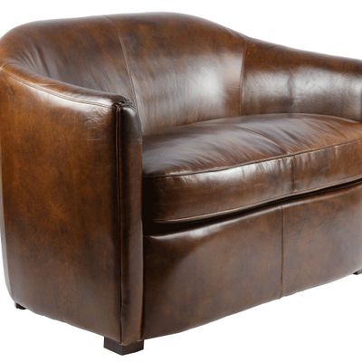 Sofas - Manchester Leather Sofa – Elegant Comfort and Vintage Design - JP2B DECORATION