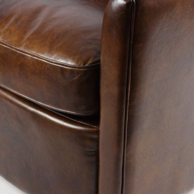 Sofas - Manchester Leather Sofa – Elegant Comfort and Vintage Design - JP2B DECORATION