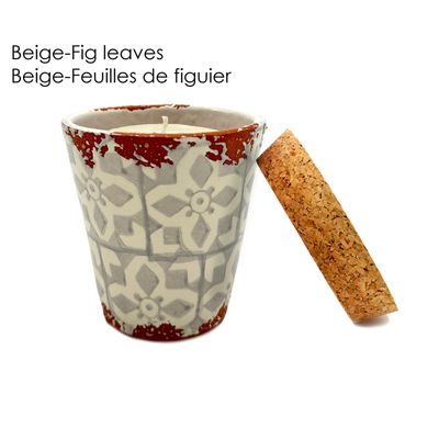 Objets de décoration - Bougie parfumée en céramique mosaïque taille S - WAX DESIGN - BARCELONA