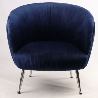 Armchairs - Palace Velvet Armchair – Comfort and Style in Blue - JP2B DECORATION