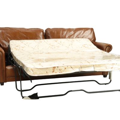 Armchairs - Oregon Sofa Bed in Havana leather, convertible and elegant - JP2B DECORATION