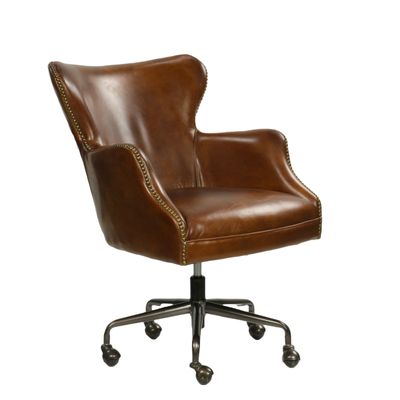 Fauteuils - Fauteuil L'invité en cuir véritable, design simple et élégant - JP2B DECORATION