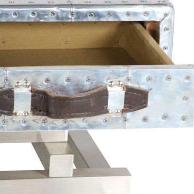 Coffee tables - Aero "50" Coffee Table in Aluminium with 6 Drawers - JP2B Decoration - JP2B DECORATION