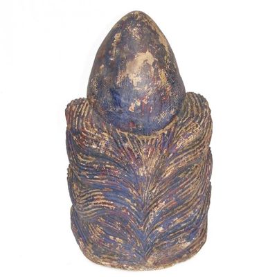 Decorative objects - Buddha head, recycled wood, vintage decorative sculpture - JP2B DECORATION
