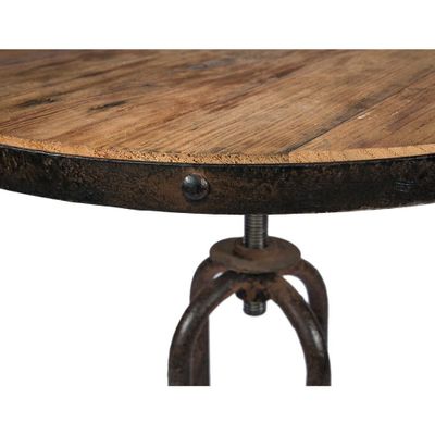 Tables Salle à Manger - Table haute en bois et métal, design industriel et robuste - JP2B DECORATION