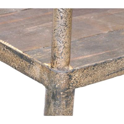 Etagères - Étagère industrielle, 6 étagères, bois et métal, 214 cm - JP2B DECORATION