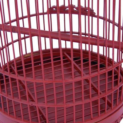 Decorative objects - Decorative birdcage in bamboo, vintage design, red - JP2B DECORATION