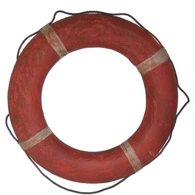 Decorative objects - decorative buoy, red and white, nautical style - JP2B DECORATION