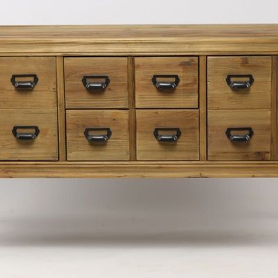 Chests of drawers - Factory chest iron and wood, 12 drawers industrial style - JP2B DECORATION