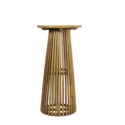 Dining Tables - High wooden table, rustic style, 90 cm - JP2B DECORATION