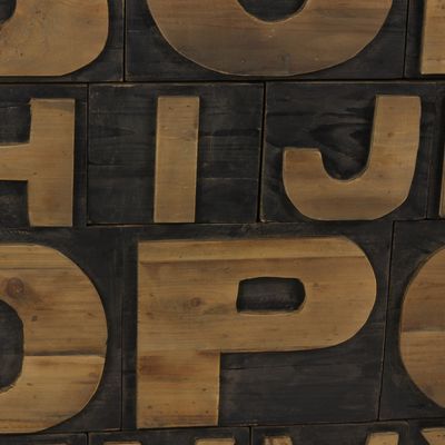 Sideboards - ABCD II drawer unit, recycled wood, 24 drawers, industrial design - JP2B DECORATION