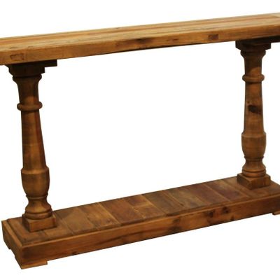 Console table - Recycled wood console, rustic and natural design - JP2B DECORATION