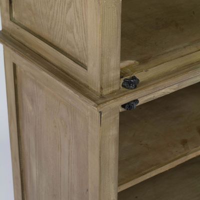 Armoires - Armoire une porte en bois recyclé, design naturel et robuste - JP2B DECORATION