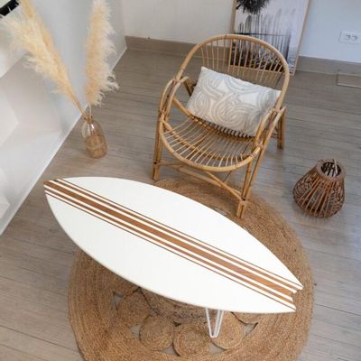 Decorative objects - Coffee table Surfboard\" Saint Jean de Luz\ " - LE COMPTOIR DE MALOW