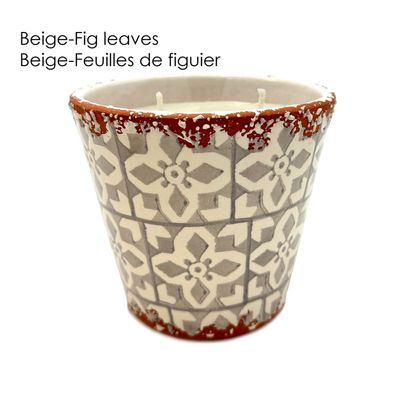 Objets de décoration - Bougie parfumée en céramique mosaïque taille L - WAX DESIGN - BARCELONA