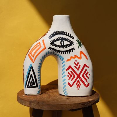 Vases - Vase Pont - Amazigh Symbols - MAISON MARMOL