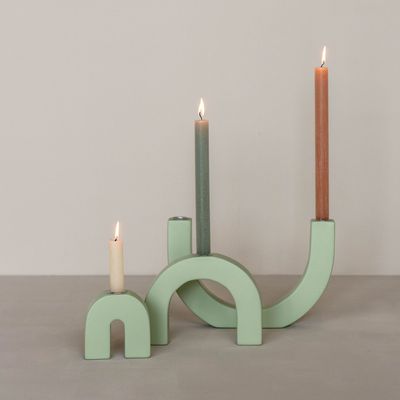 Bougeoirs et photophores  - Candleholder arches set of 3 - KINTA