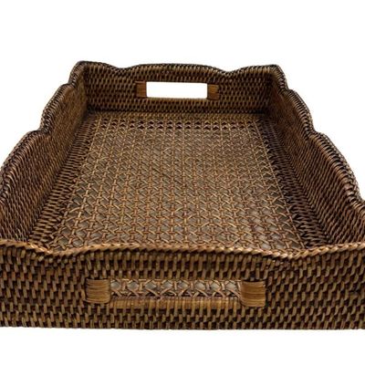 Plateaux - Rattan Lace Tray - ISHELA