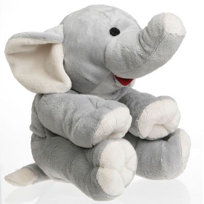 Soft toy - Cherry Belly Elephant Plush - Cherry Stone Cushion - Washable - INATURA