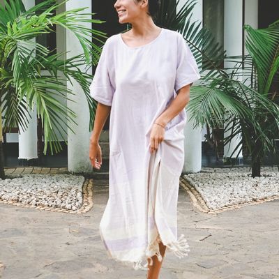 Apparel - Havana long caftan beach dress - MON ANGE LOUISE