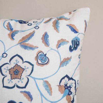 Fabric cushions - VICTORIA FLORAL CUSHION 50×50 - MAHE HOMEWARE