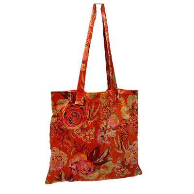 Decorative objects - Flower Shopping bag 21X12CM velvet - WAX DESIGN - BARCELONA