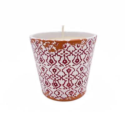 Objets de décoration - Nouvelle bougie parfumée en céramique Batik taille L - WAX DESIGN - BARCELONA