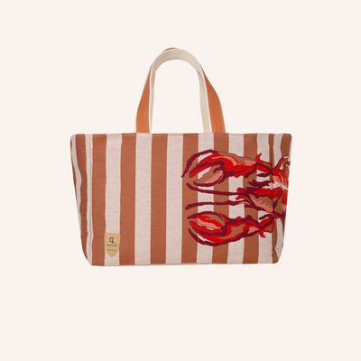 Bags and totes - Beach Bag Lobster Terracotta - LOOMCODE