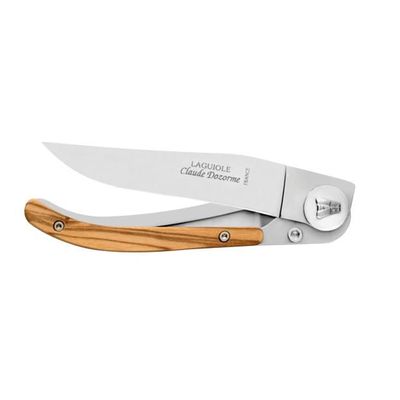 Barbecues - Liner Laguiole pocket knife - Claude Dozorme - Olivier or Carbone - LAGUIOLE CLAUDE DOZORME