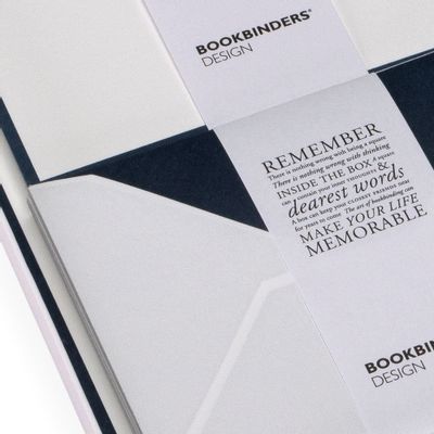 Stationery - Stationery kit, Smoke blue - BOOKBINDERS DESIGN SCANDINAVIA