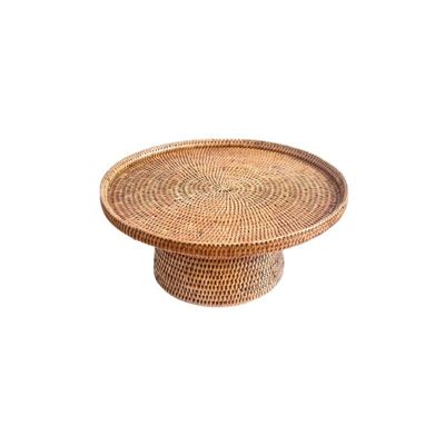 Trays - Rattan cake Stand - ISHELA