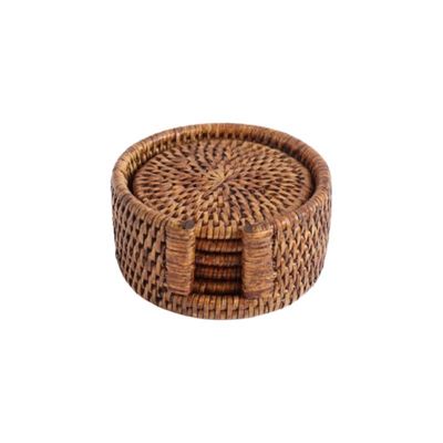 Decorative objects - Rattan Coasters - ISHELA