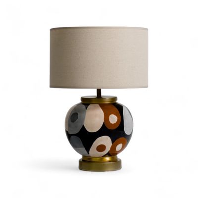 Ceramic - Rory dark ceramic lamp - PINOT INTERIOR