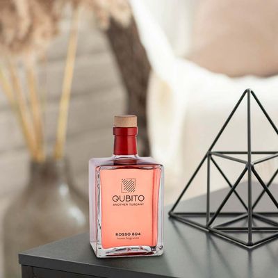 Home fragrances - ROSSO 804 250ML - HOME FRAGRANCE (WITH STICKS) MADE IN ITALY - QUBITO