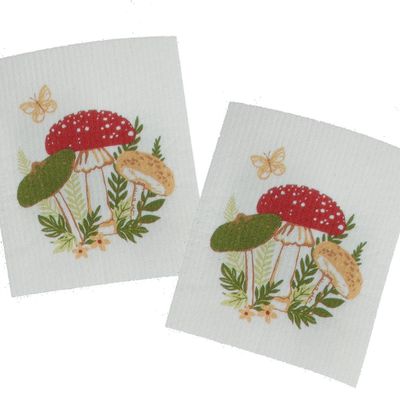 Decorative objects - botanical mushrooms kitchen linen series. - KARENA INTERNATIONAL