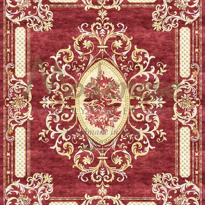 Classic carpets - Rectangular red carpet - SARELLI INTERIORS TEXTILES