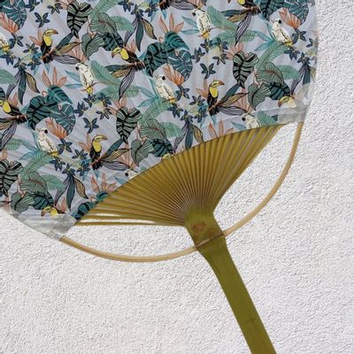 Objets design - Collection de Barbara "Oiseaux tropicaux" - Uchiwa de Marugame - UCHIWAYA RYO-MARUGAME UCHIWA