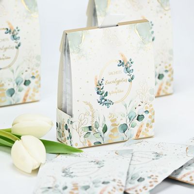 Home fragrances - Scented wardrobe sachets eucalyptus 3pcs - SOAPTALES