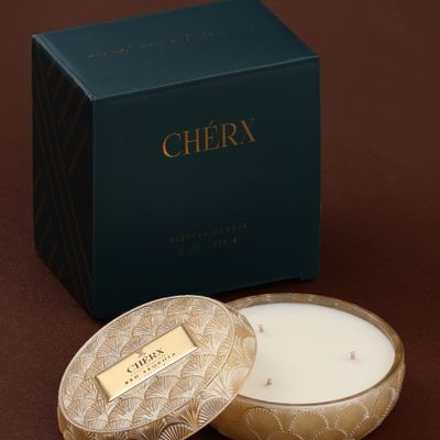 Objets de décoration - Red Sequoia - Bougie en forme de bol en verre - CHÉRX