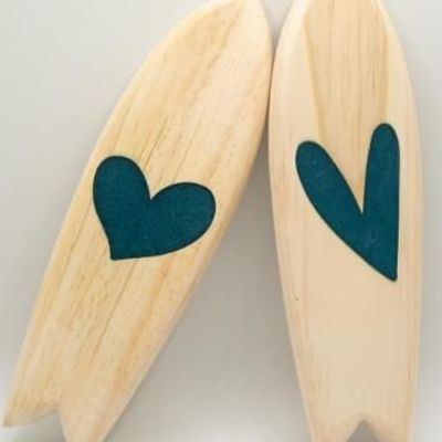 Other wall decoration - Decorative surfboard\" Heart\ " - LE COMPTOIR DE MALOW