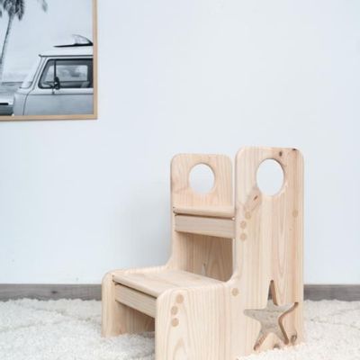 Tabourets - Tour en bois enfant style Montessori - “Etoile de mer” - LE COMPTOIR DE MALOW