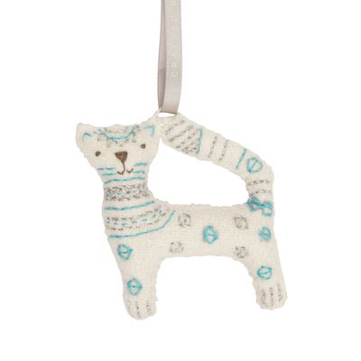 Christmas garlands and baubles - Snow Leopard Ornament - UNHCR/MADE51