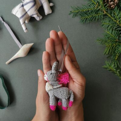 Christmas garlands and baubles - Noble Donkey Ornament - UNHCR/MADE51