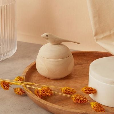 Organizer - Handcrafted Peaceful Dove Wooden Container - UNHCR/MADE51