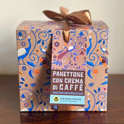 Delicatessen - Coffee panettone with coffee cream, delicious! - LES DEUX SICILES