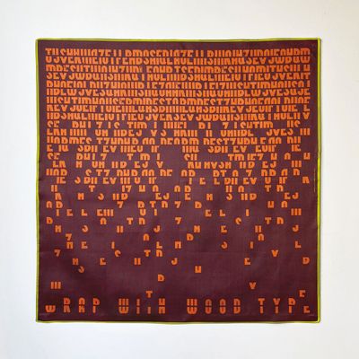 Scarves - TYPEFACE FUROSHIKI - TOMIGAYA LETTERPRESS