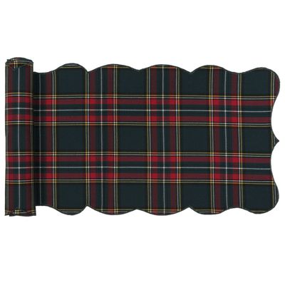 Table linen - Tartan Polycotton Runner Lea - LA GALLINA MATTA